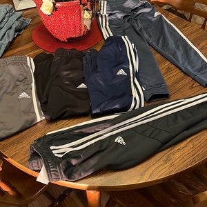 Adidas pants lot of 5 pairs sz kids 7